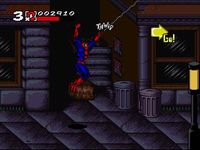 une photo d'Ã©cran de Spider-Man and Venom - Maximum Carnage sur Nintendo Super Nes